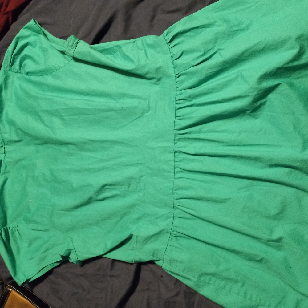Structured peplum top with button waist - Picture 4 of 15